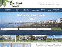 Tablet Screenshot of eastislandsrentals.com